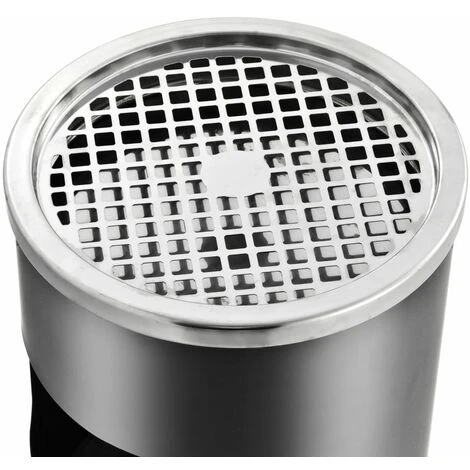 FIMEI Poubelle à Cendrier D'hôtel 30 L Acier Gris – Image 4