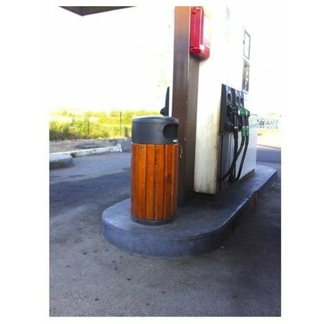 ROSSIGNOL PROFESSIONNEL SAS Corbeille Bois-metal 40 L Dim 350 X 780 Mm