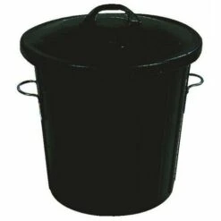 SOFOP Poubelle Immeuble Caoutc Armecorps Seul Alleg 75l Poignee Lmetal