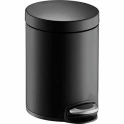 HELIT H2403495 MÉTAL-TRETABFALLBEHÄLTER CLASSIC 5 L (NOIR)