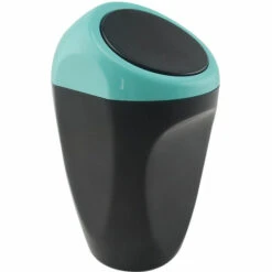 PERLE RARE Mini Poubelle De Voiture Peut En Plastique Des Déchets Poubelle 9*6*15CM Poubelle Conteneur De Stockage Pour L'intérieur De La Voiture/bureau/maison(Poubelle Blue-Mini)