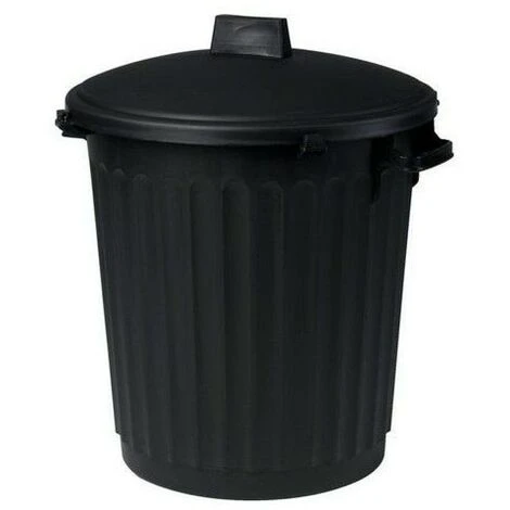 OUTIFRANCE Poubelle 80Litres Avec Couvercle