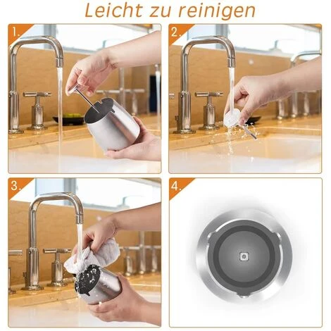 MINKUROW Cendrier Pour L'extérieur Avec Couvercle Cendrier Design Cendrier à Vent En Acier Inoxydable Pour L'extérieur Et L'intérieur Cendrier De Table Avec Base Antidérapante Pour Décoration De Bureau (petit) â Image 5