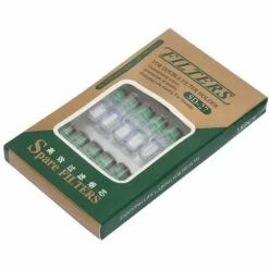 YD 18 Pièces Double Filtration Cigarette Filtre Embout Buccal Fumée Pour Accessoires De Support De Fumer