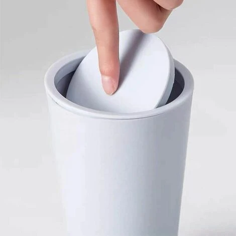 L'FLANEUR Sacs Pour Coffre De Voiture 2 Pièces Poubelle De Voiture, Poubelle Auto Voiture, Poubelles De Voiture Avec Couvercle, Plastique Portable étanches Mini Poubelle Pour L'Intérieur Voiture,Bureau, Maison (Bleu) ANEUR – Image 2