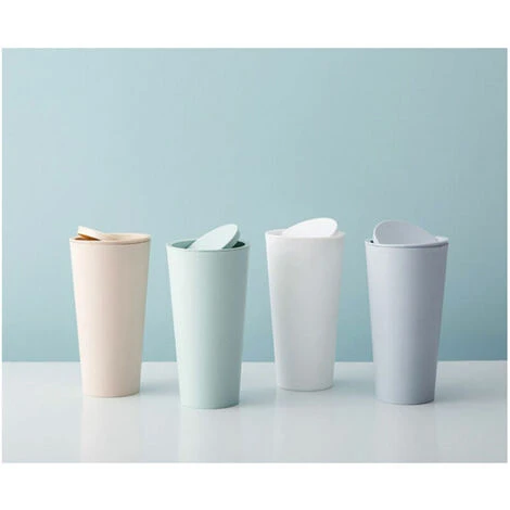 L'FLANEUR Sacs Pour Coffre De Voiture 2 Pièces Poubelle De Voiture, Poubelle Auto Voiture, Poubelles De Voiture Avec Couvercle, Plastique Portable étanches Mini Poubelle Pour L'Intérieur Voiture,Bureau, Maison (Blanc) ANEUR – Image 4