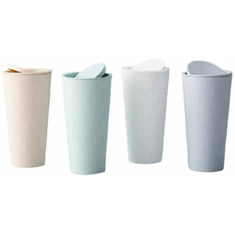 L'FLANEUR Sacs Pour Coffre De Voiture 2 Pièces Poubelle De Voiture, Poubelle Auto Voiture, Poubelles De Voiture Avec Couvercle, Plastique Portable étanches Mini Poubelle Pour L'Intérieur Voiture,Bureau, Maison (Blanc) ANEUR – Image 5