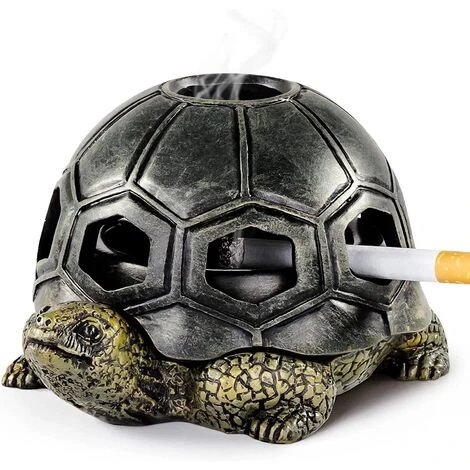 PERLE RARE Décoration Artisanale Cendrier Tortue Créative