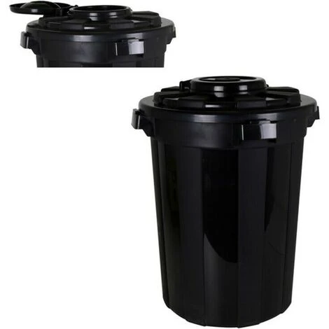 BRICOMARTEAU Poubelle Hop Noir – Image 2