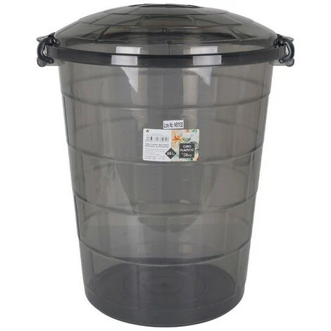 BRICOMARTEAU Seau Confortime Tetris Plastique Gris Clair (65 L) – Image 2