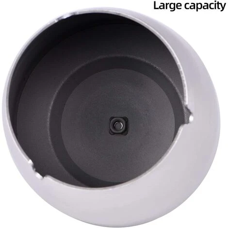 PERLE RARE Cendrier Avec Couvercle Pour Cigarette, Cendriers En Acier Inoxydable Sans Fumée, Sans Odeur, Coupe-vent Pour Table De Bureau à Domicile, Patio Extérieur, Balcon – Image 4