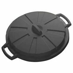 Couvercle Noir Pour Seau Communautaire 80lt Noir Mondex.