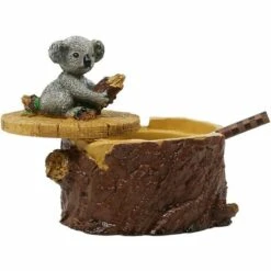 FLYME Cendrier Cigarettes Avec Couvercle Mignon Vivid Forest Animal Cendrier Support Pour Intérieur Et Extérieur-Koala