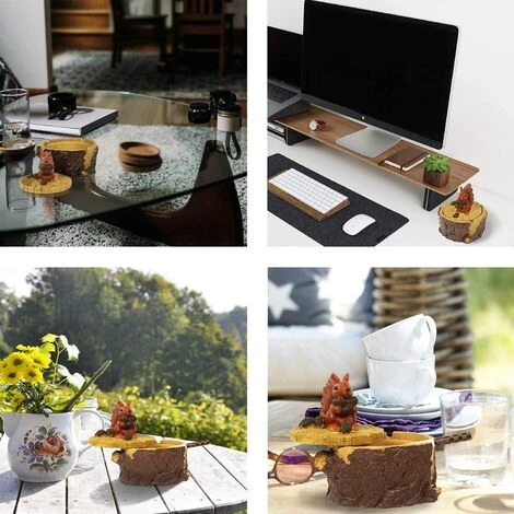 FLYME Cendrier Cigarettes Avec Couvercle Mignon Vivid Forest Animal Cendrier Support Pour Intérieur Et Extérieur-Écureuil – Image 4