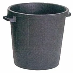 Poubelle à Gravats VINMER - 80L - Noire - 391080