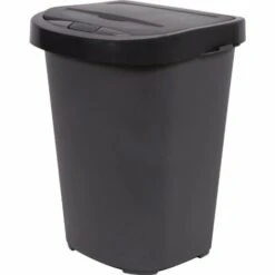 Poubelle Plastique Tri-Home Eda - Gris Anthracite - 40 L