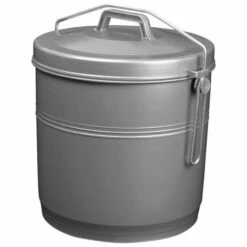 ALUMINIUM ET PLASTIQUE - Poubelle étrier 16L - Gris Silver